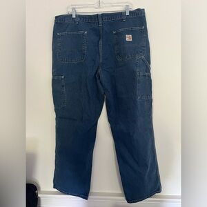 Carhartt men’s medium wash carpenter jeans